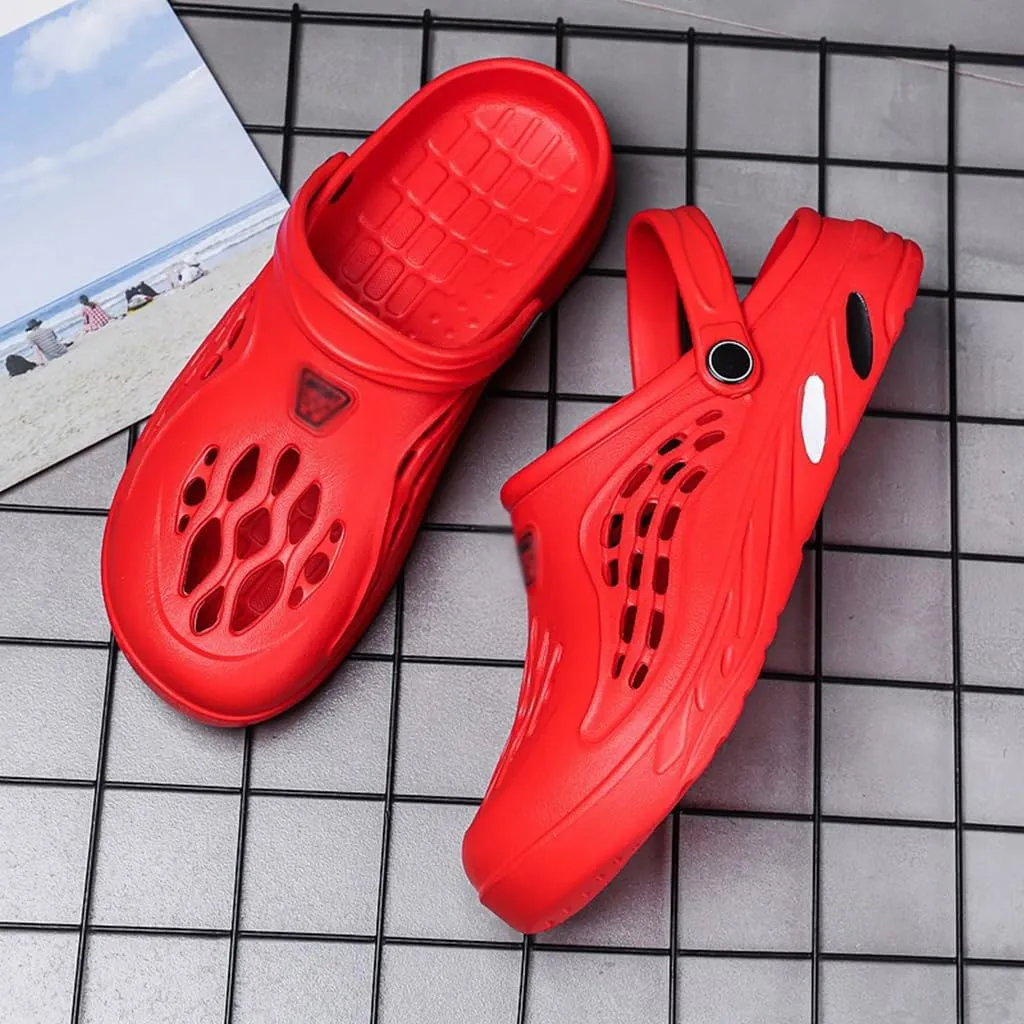 ANEIDA Mens Garden Clogs Sports Sandals, Outdoor Indoor Slippers Lightweight Hiking Summer Walking Water Beach Shoes Pool Beach Garden Shoes Sports Comfortable