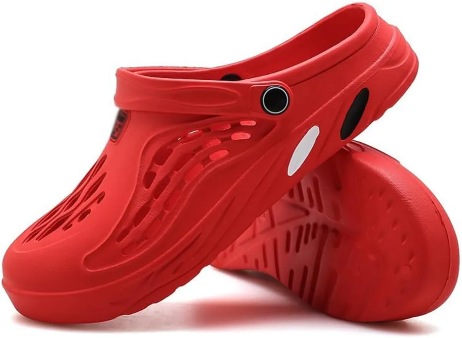 ANEIDA Mens Garden Clogs Sports Sandals, Outdoor Indoor Slippers Lightweight Hiking Summer Walking Water Beach Shoes Pool Beach Garden Shoes Sports Comfortable