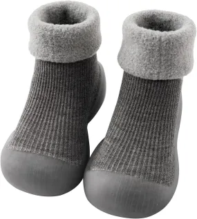 Baby Infant Newborn Knit Soft Boots Girls Boys Toddler Winter Warm Indoor Outdoor Flat Slipper Non Slip House Shoes