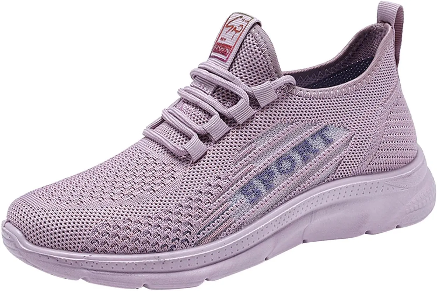 Casual Sneakers for Women Non Slip Lightweight Breathable Sneaker with Arch Support Comfortable Woven Running Shoes