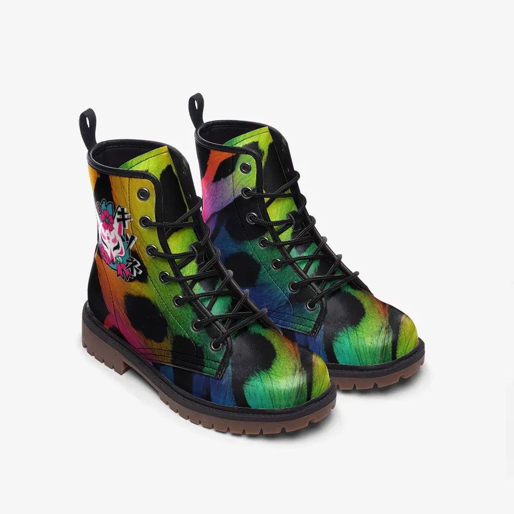 Greenish Leopard Women Boots