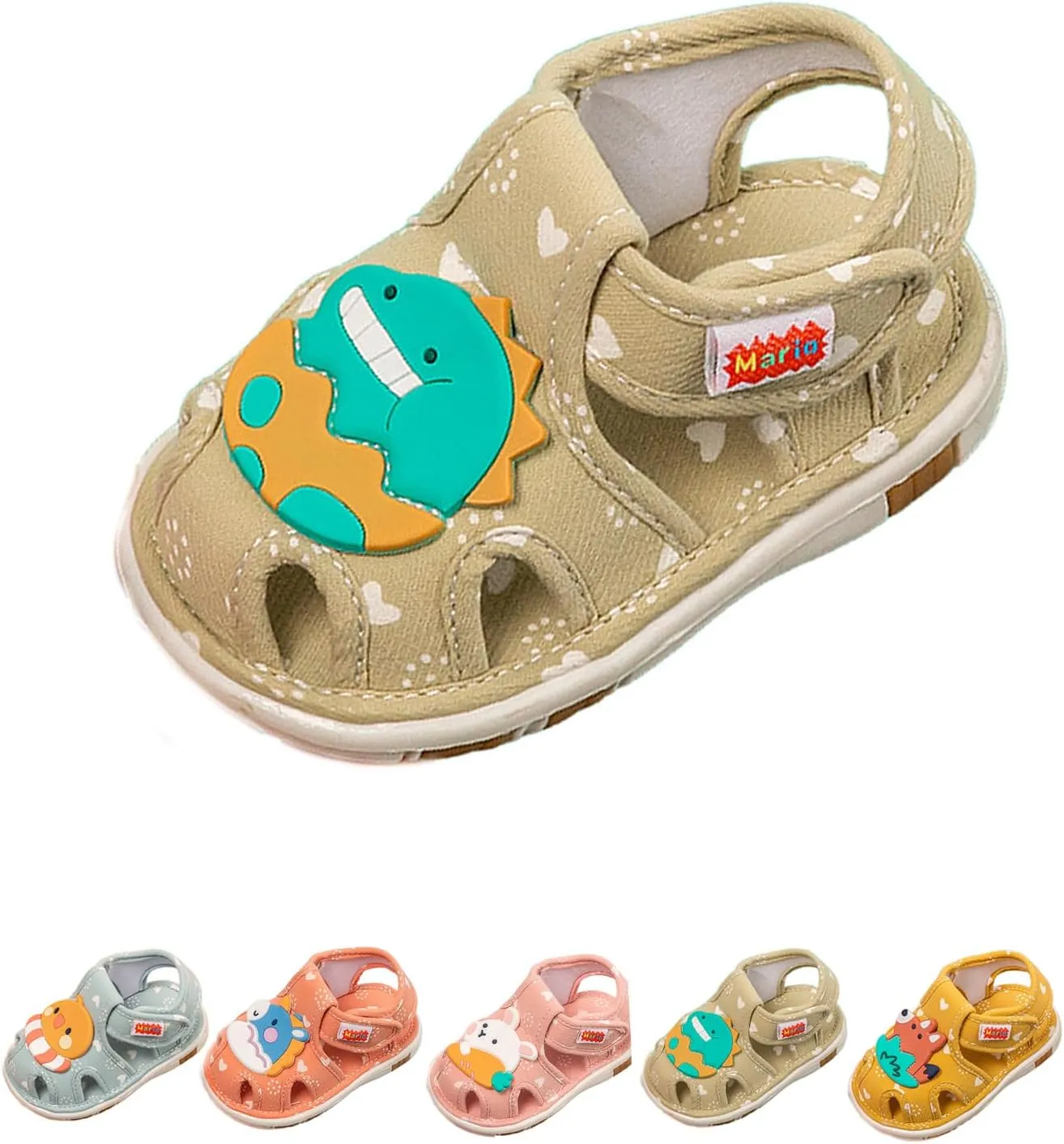 Hrtesus Toddler Squeaky Shoes - Boys & Girls, Anti-Slip Rubber Sole Walking Shoes