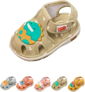 Hrtesus Toddler Squeaky Shoes - Boys & Girls, Anti-Slip Rubber Sole Walking Shoes