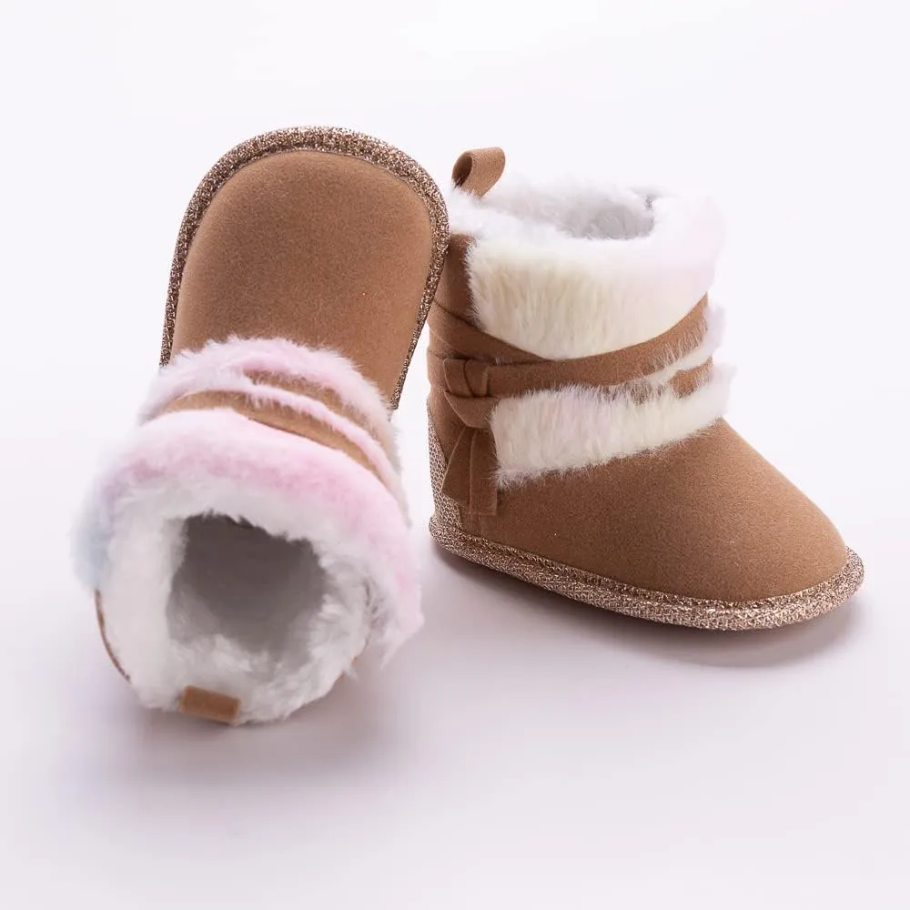 Infant Snow Boots Premium Soft Sole Anti-Slip Warm Winter Prewalker Toddler Boots