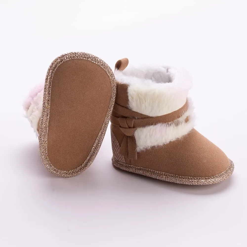 Infant Snow Boots Premium Soft Sole Anti-Slip Warm Winter Prewalker Toddler Boots