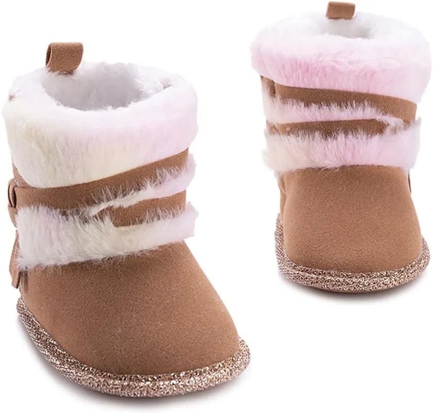 Infant Snow Boots Premium Soft Sole Anti-Slip Warm Winter Prewalker Toddler Boots