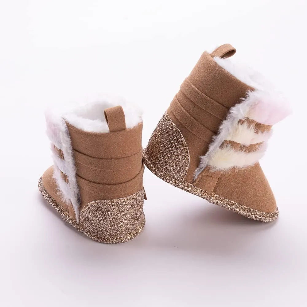 Infant Snow Boots Premium Soft Sole Anti-Slip Warm Winter Prewalker Toddler Boots