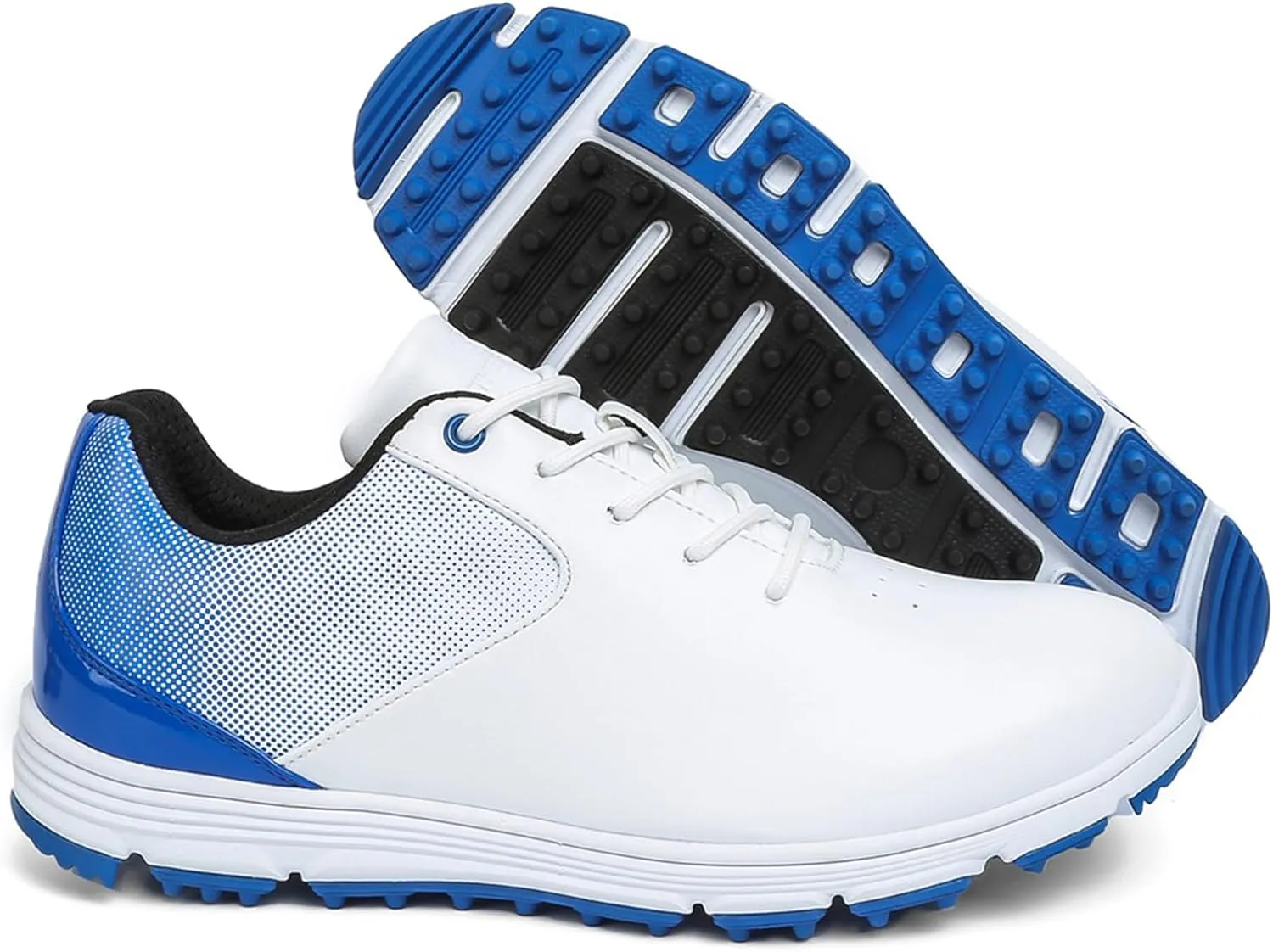JiuQing Golf Shoes Men Spikeless Professional Golfing Trainers Waterproof Outdoor Anti Slip Walking Shoes
