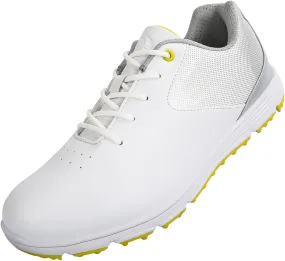 JiuQing Golf Shoes Men Spikeless Professional Golfing Trainers Waterproof Outdoor Anti Slip Walking Shoes