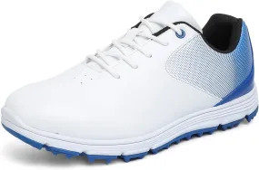 JiuQing Golf Shoes Men Spikeless Professional Golfing Trainers Waterproof Outdoor Anti Slip Walking Shoes