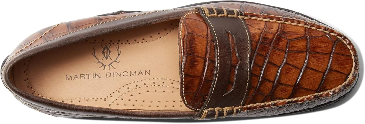 Martin Dingman Bill Penny Shoes for Men  Ideal for Work and Leisure  Leather Construction  Slip-on