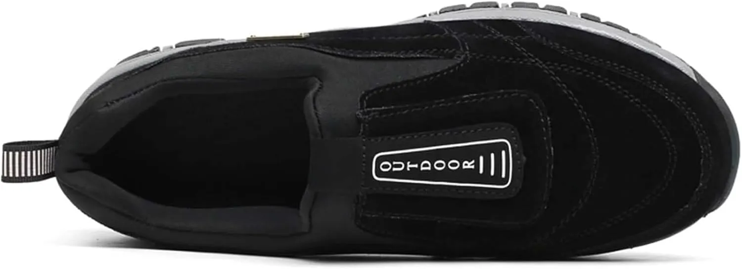 Men's Fashion Outdoor Loafers Non-Slip Wear-Resistant Waterproof Sports Shoes Round Toe Comfortable Breathable Casual Shoes