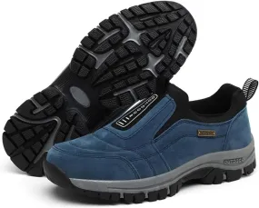 Men's Fashion Outdoor Loafers Non-Slip Wear-Resistant Waterproof Sports Shoes Round Toe Comfortable Breathable Casual Shoes