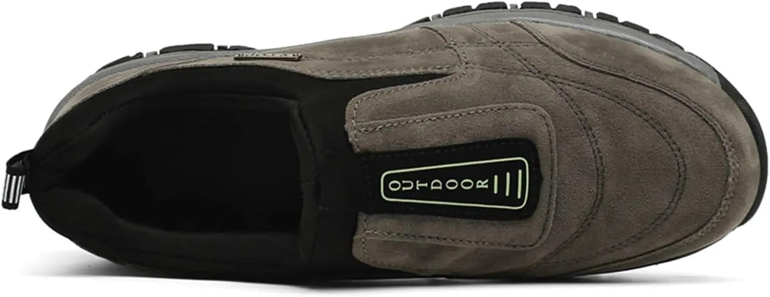 Men's Fashion Outdoor Loafers Non-Slip Wear-Resistant Waterproof Sports Shoes Round Toe Comfortable Breathable Casual Shoes