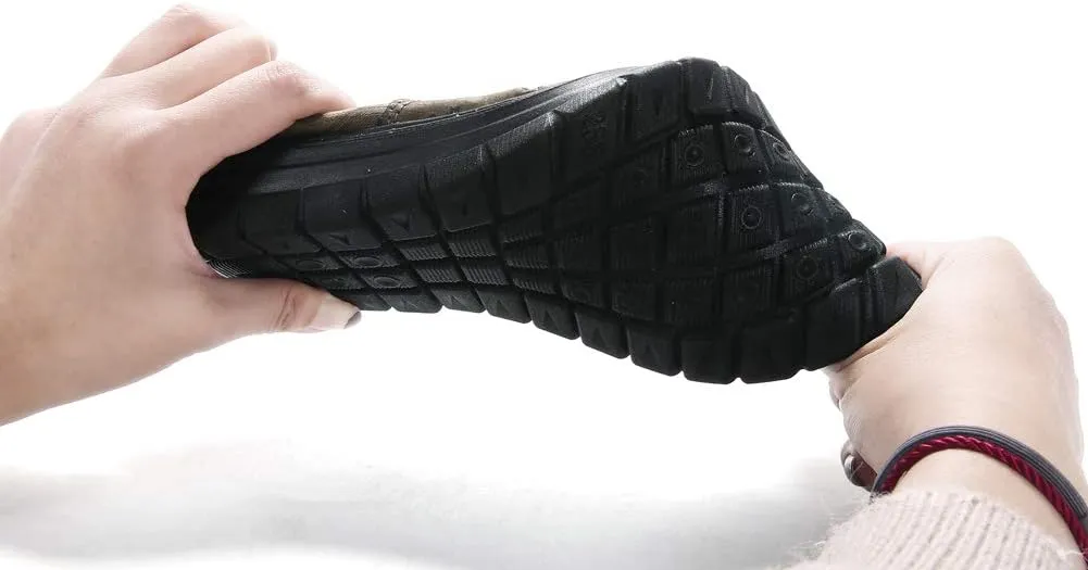 Mens Slip-on Loafers Casual Leather Shoes Walking Work Flats Breathable Lightweight Wear Resistant Canvas