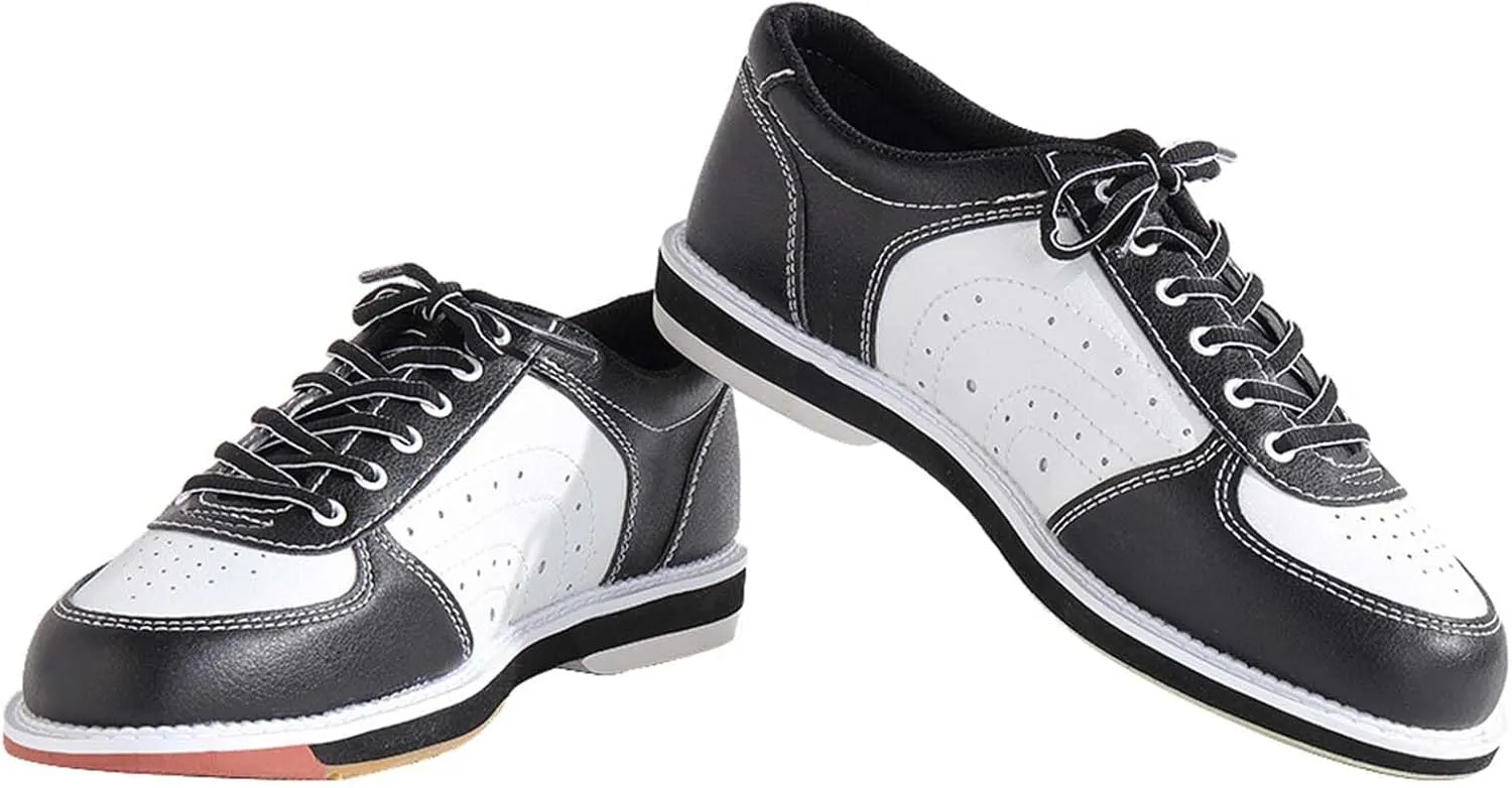 ONAIC Mens Bowls Trainers Fashion Anti-Slip Wear-Resistant Bowls Sneakers Lightweight Lace Up Bowling Shoes