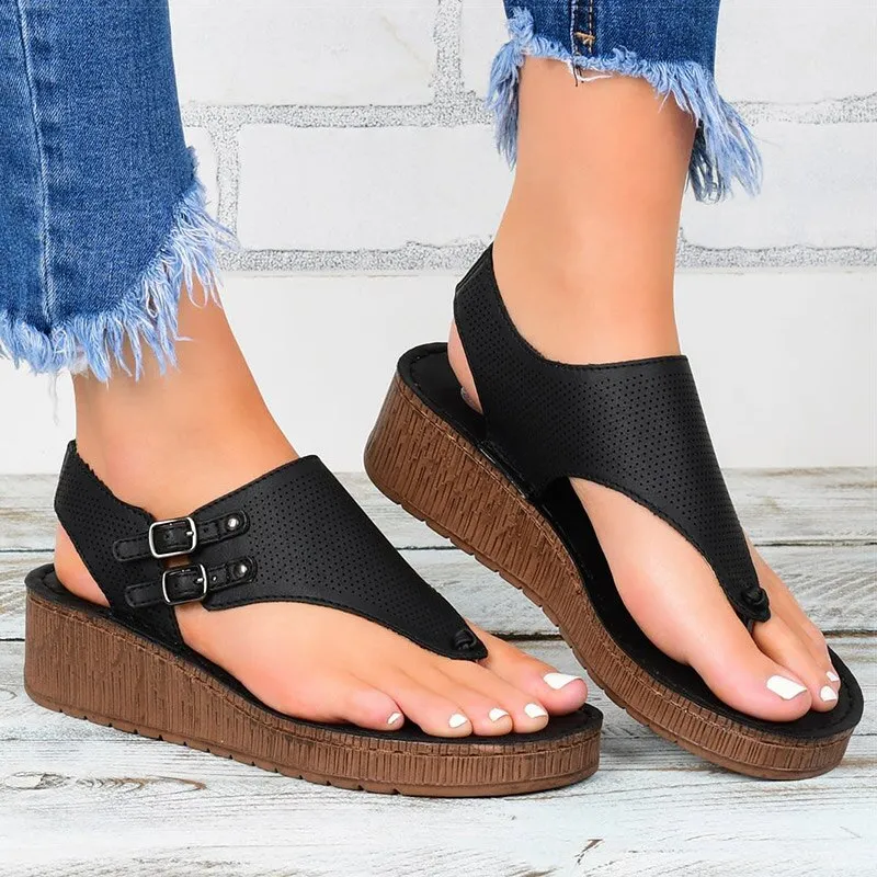 Platform large size sandals women's shoes