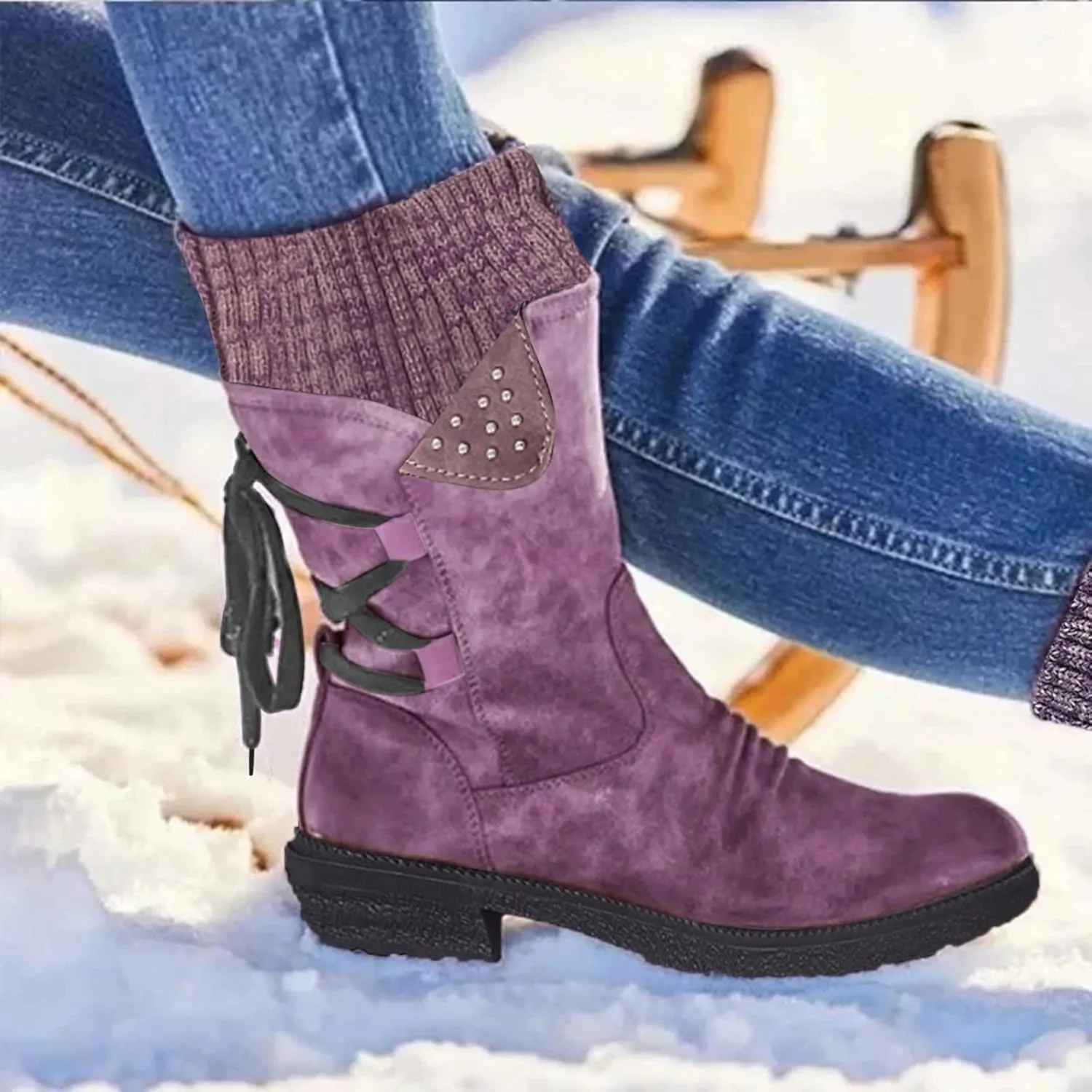 Snow Shoes For Men Water Proof Boots for Women Casual Mid Thick For Women Boots women's boots Womens Snow Boots