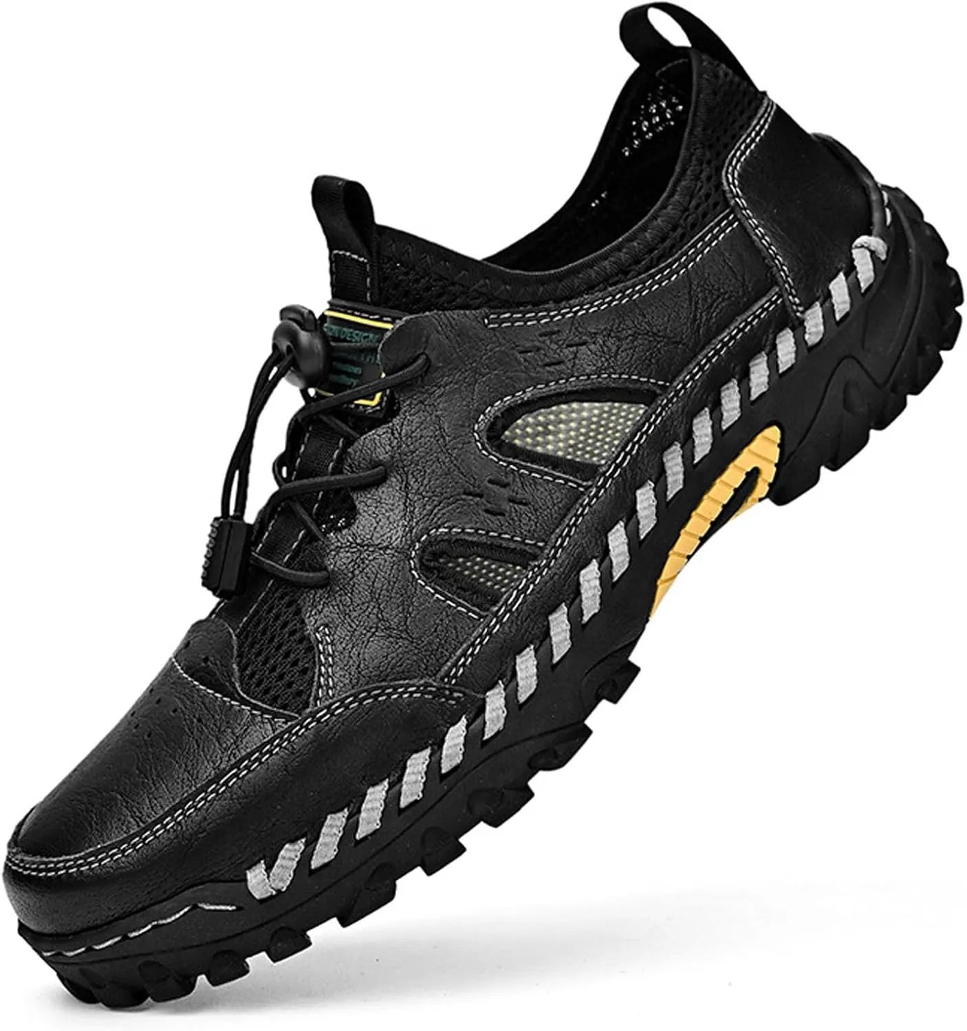 SOLPNOW Men's Quick-Drying Sports Water Shoes,Soft Breathable Lightweight Outdoor Non-Slip Sports Sandals,Suitable for Fishing Camping Hiking Hiking Sports Shoes