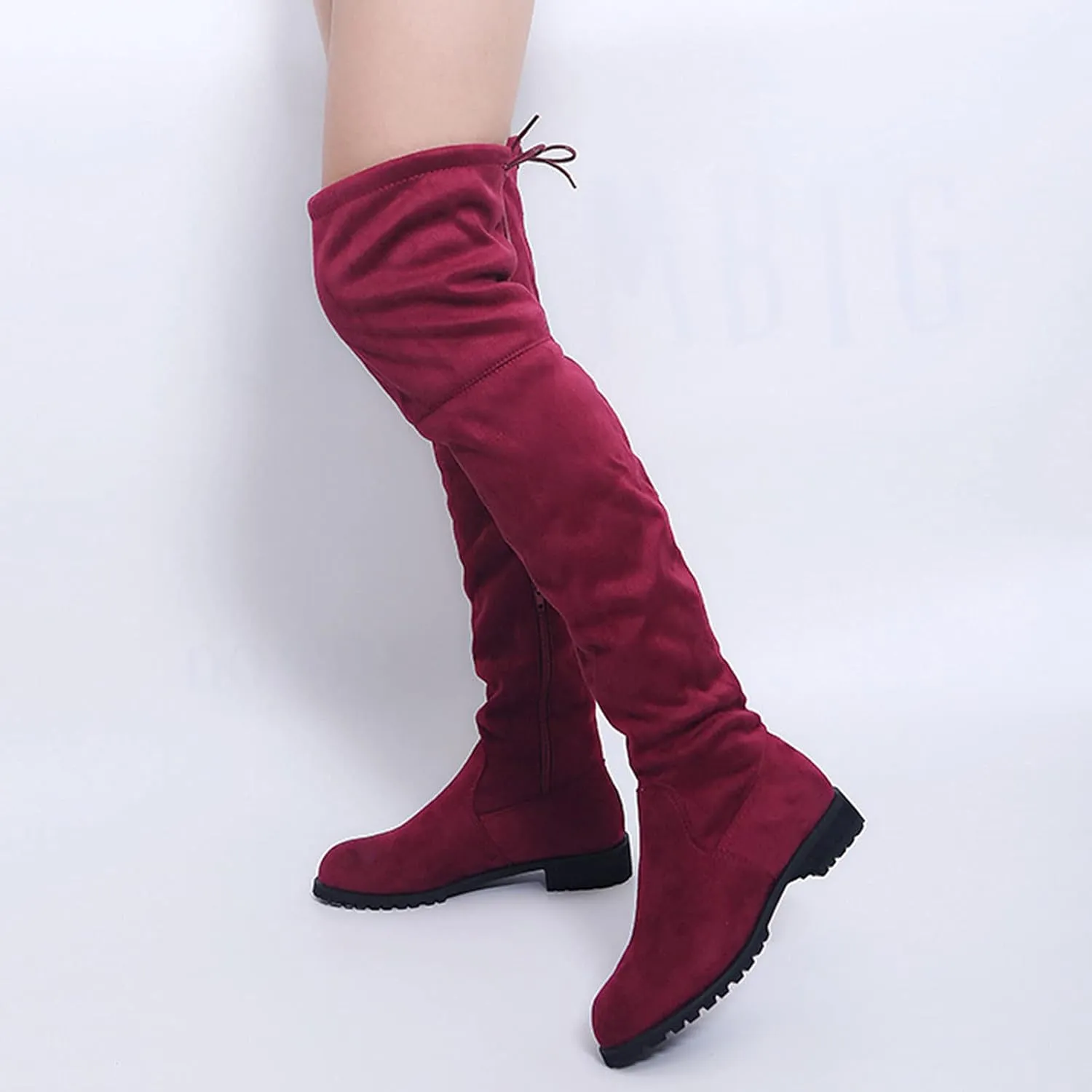 The Boots Comfort Boots Long Over Women Heels Boots Shoes Knee Winter Wide Width Knee High Boots for Women Size 9