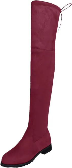 The Boots Comfort Boots Long Over Women Heels Boots Shoes Knee Winter Wide Width Knee High Boots for Women Size 9