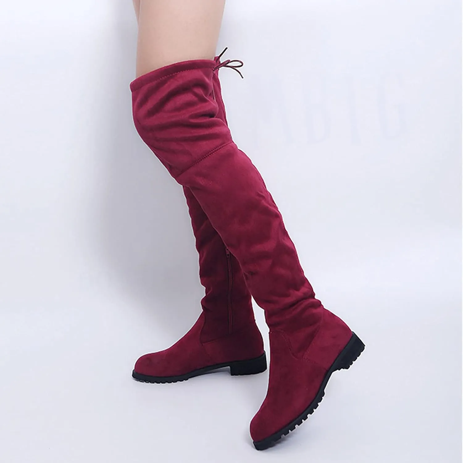 The Boots Comfort Boots Long Over Women Heels Boots Shoes Knee Winter Wide Width Knee High Boots for Women Size 9