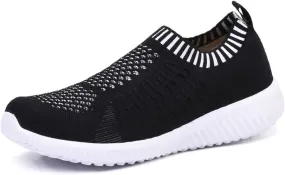 TIOSEBON Women's Athletic Walking Shoes Slip On Casual Mesh-Comfortable Tennis Workout Sneakers