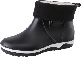 Waterproof Rain Boots Women Fur Lined Mens Grounded Footwear Boots Ankle Booties Heels Slip On Barefoot Shoes Slip On Non-Slip Rubber Waterproof Wide Calf Boots