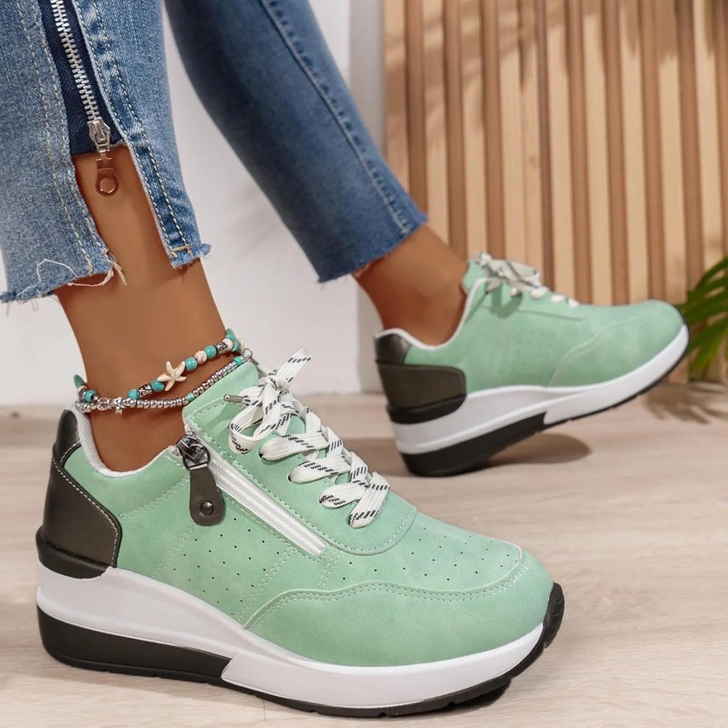 Women Tennis Shoes Fashion Sneakers Orthopedic Comfort Wear Shoes for Women Nurses Platform Slip On Shoe Walking Running Casual Shoe Sneakers Comfortable Lightweight Breathable