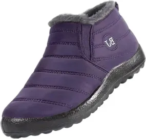 Womens Boots Winter Black Slip On Boots Waterproof Ladies for Women Boot with Comfort Barefoot Shoes Grounded Footwear Hiking Womens Cowboy Boots Snow Booties for Men