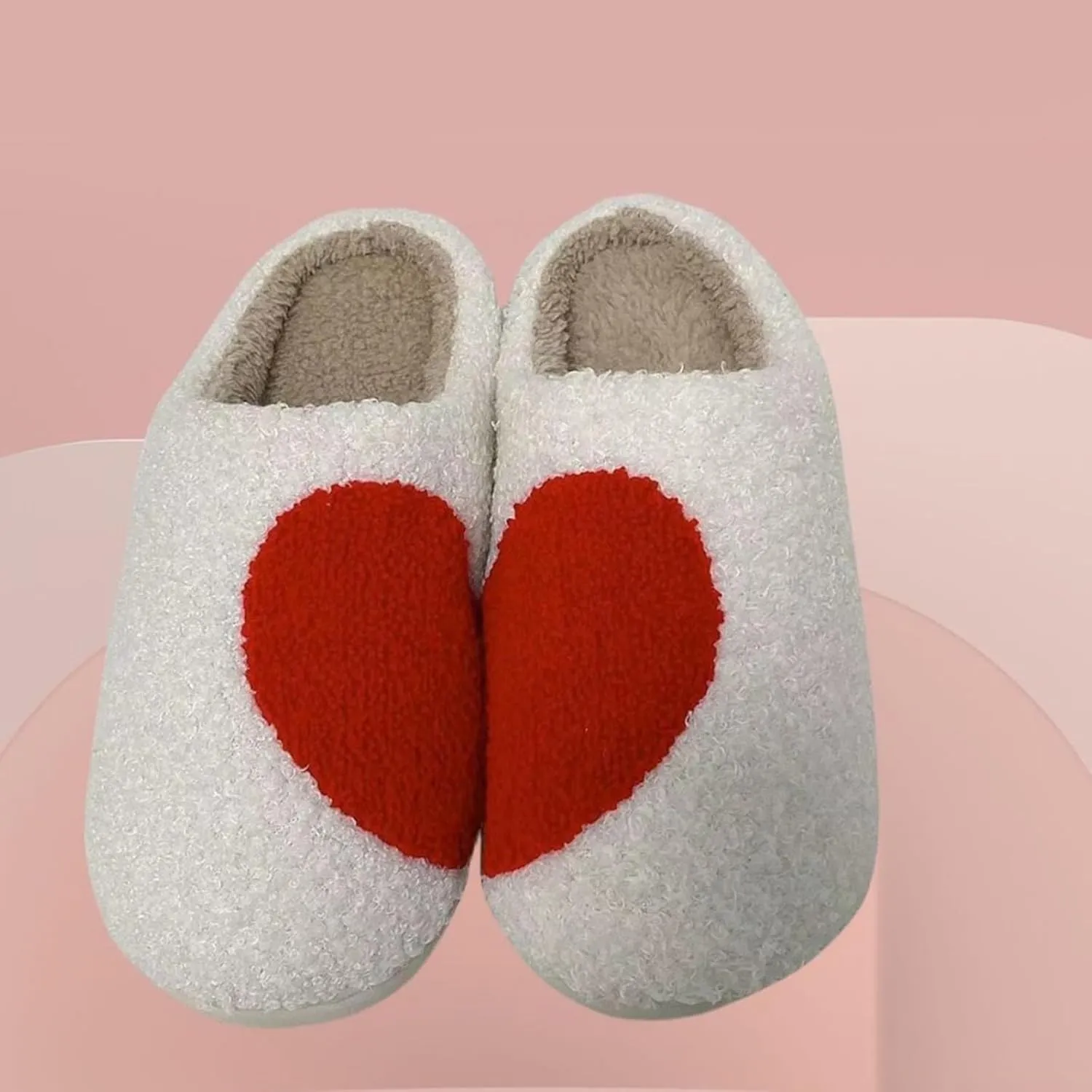 Womens Slippers Cozy Soft Warm Home Slippers 2024 Cute Rainbow House Shoes Indoor Fuzzy Bedroom Slippers