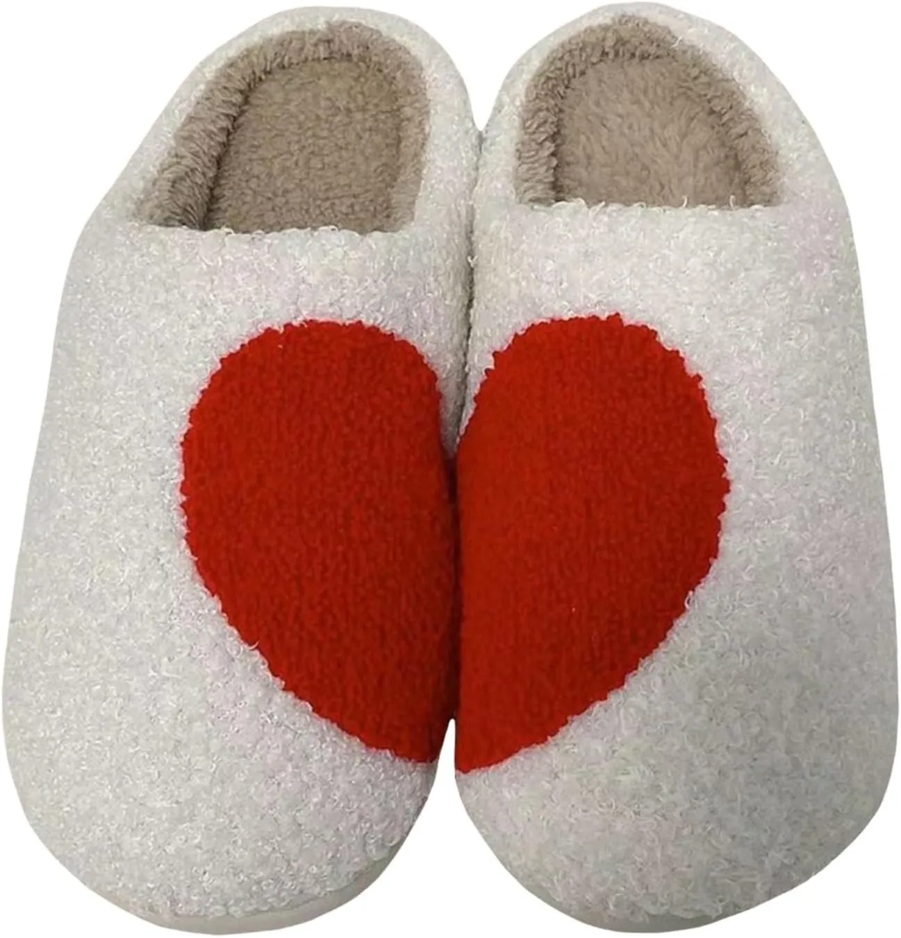 Womens Slippers Cozy Soft Warm Home Slippers 2024 Cute Rainbow House Shoes Indoor Fuzzy Bedroom Slippers