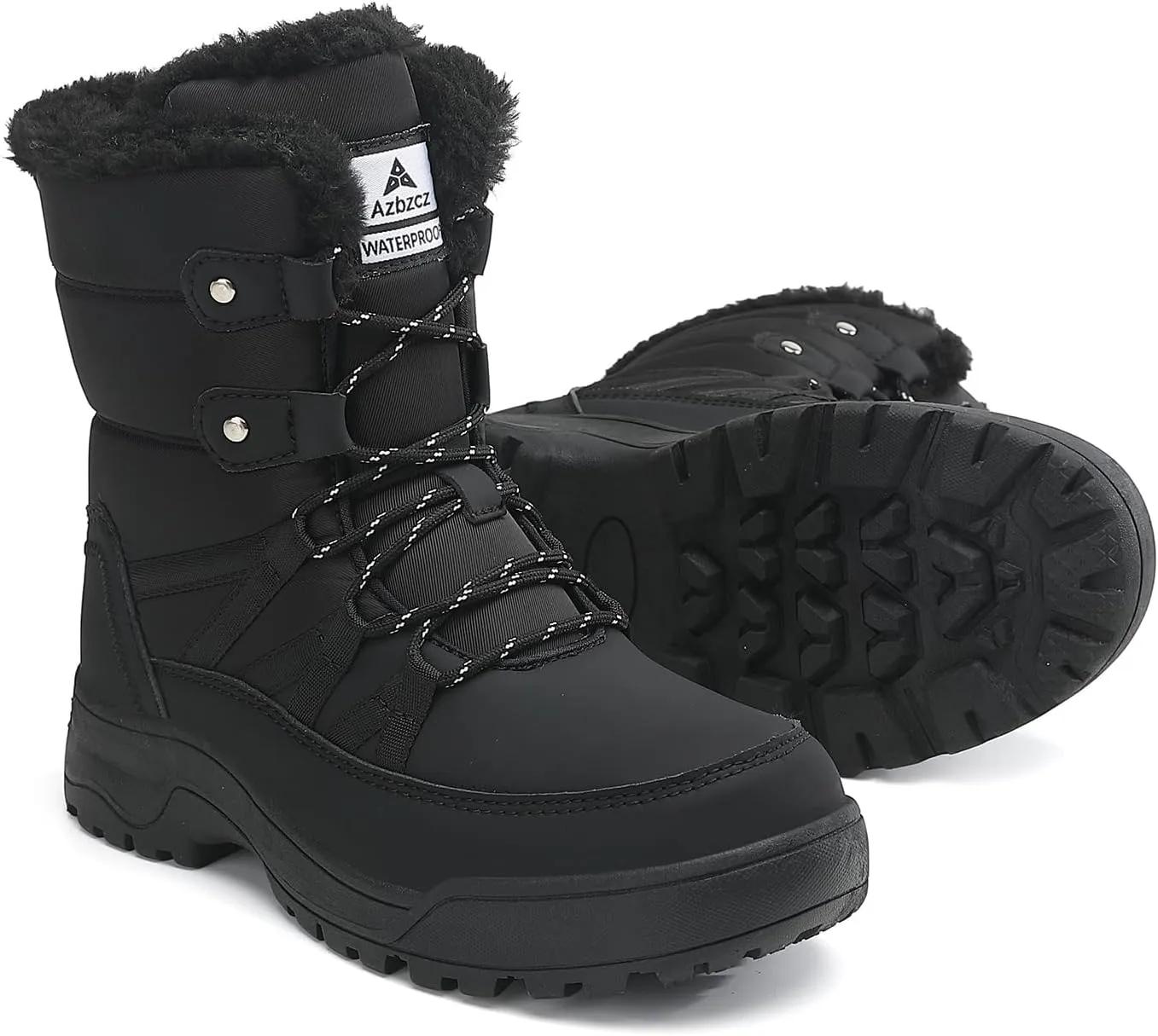 Womens Winter Snow Boots Waterproof Anti-Slip Cold Weather Fur Lined Comfortable Shoes