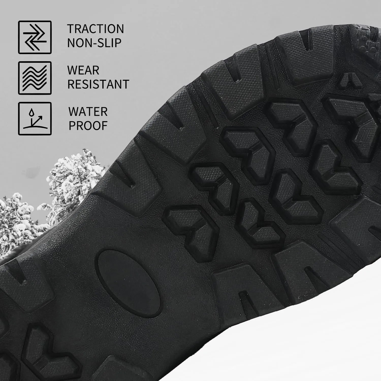 Womens Winter Snow Boots Waterproof Anti-Slip Cold Weather Fur Lined Comfortable Shoes