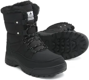 Womens Winter Snow Boots Waterproof Anti-Slip Cold Weather Fur Lined Comfortable Shoes